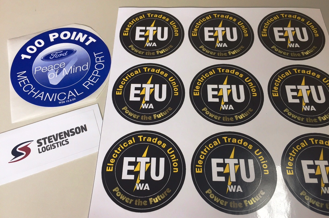 Custom Printed Vinyl Stickers - Various shapes & sizes